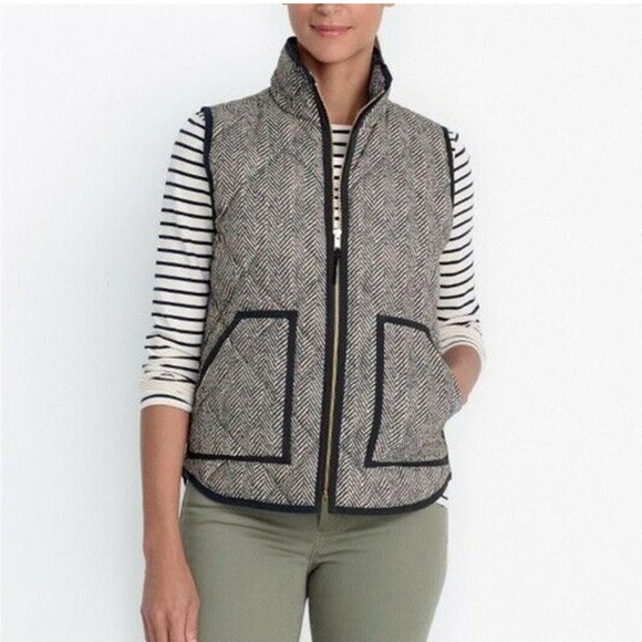 J. Crew Jackets & Blazers - J. Crew Herringbone Vest Size XS